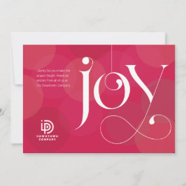 Joy Ornament Business Helgdag Card Julkort