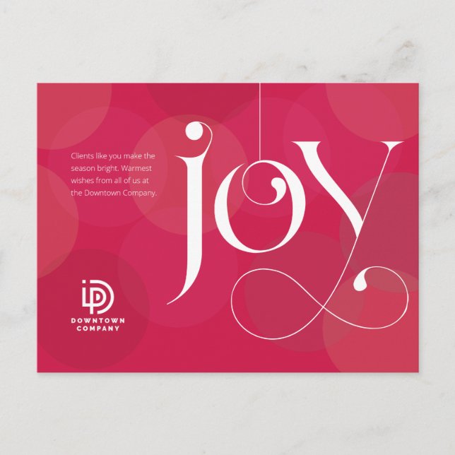 Joy Ornament Business Helgdag Postcard Helg Vykort (Framsida)