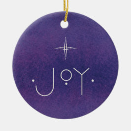JOY Ornament, MED PERSONLIG MEDDELANDE Julgransprydnad Keramik