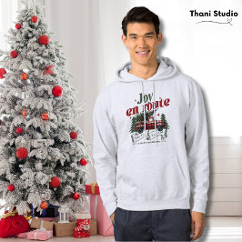 Joy på väg jul Begins Lastbil & X Mas Träd Hoodie