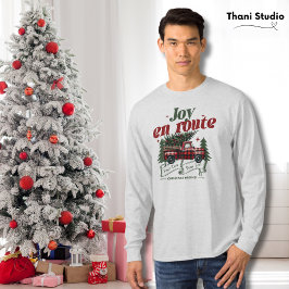 Joy på väg jul Begins Lastbil & X Mas Träd T Shirt