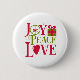 Joy Peace Kärlek Knapp