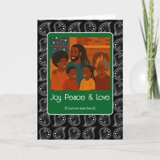 Joy Peace Love - Add Your Photo Kort