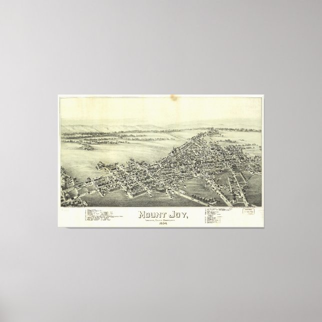 Joy, Pennsylvania (1894) Canvastryck (Framsida)