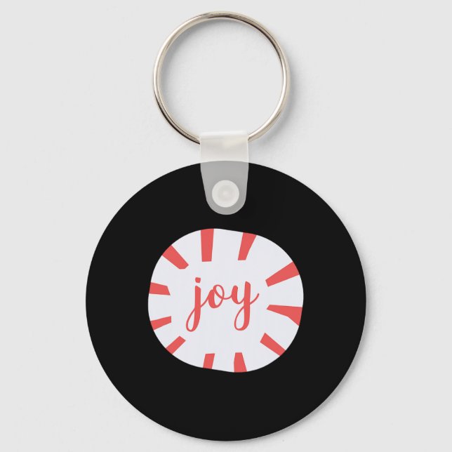 Joy - Peppermint-julen Nyckelring (Framsida)