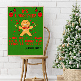 Joy Personlig Jultecken Poster
