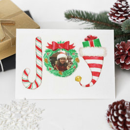 Joy Personlig Photo jul Card Helgkort
