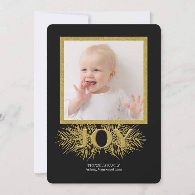 Joy Photo Helgdag Card Julkort (Framsida)