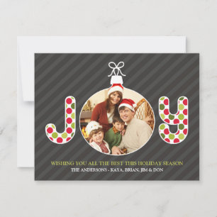 Joy Photo Helgdag jul-kort Inbjudningar