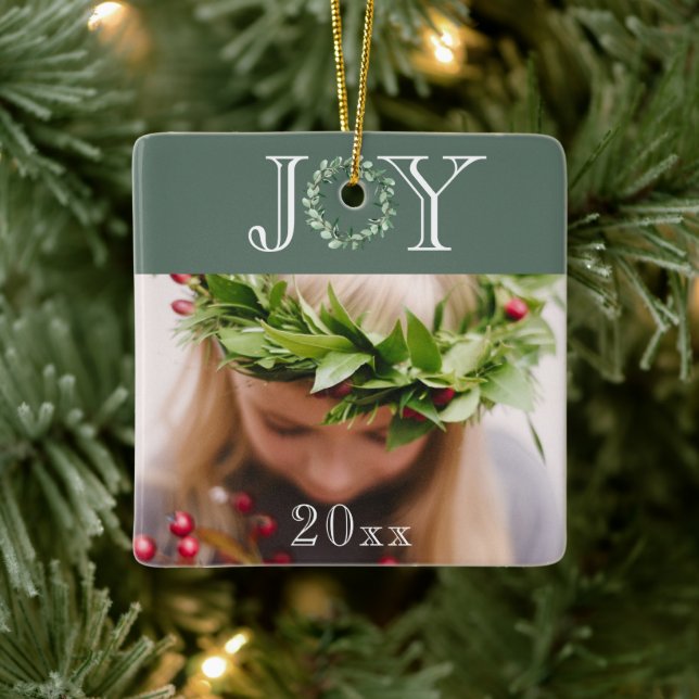 Joy Photo Personlig Helgdag jul Julgransprydnad Keramik (Träd)
