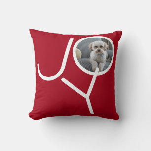 Joy Photo Template Personlig jul Kudde