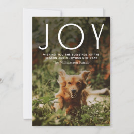 JOY Photo Typography-jul Julkort