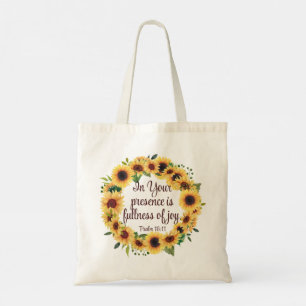 Joy Quote Watercolor Solros Christian Scripture Tygkasse