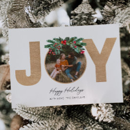 JOY Red Play Photo jul Card Julkort