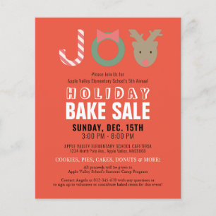 JOY Reindeer Helgdag Bake Sale Red Flyer