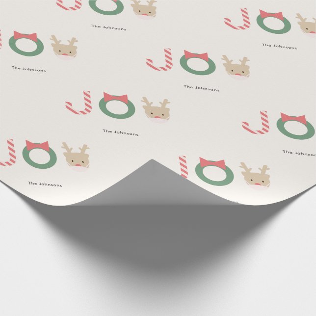 Joy Reindeer med Helgdag Mask Cream jul Presentpapper (Hörn)