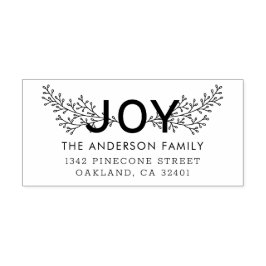 JOY | Returadress för Helgdag av oliver Självfärgande Stämpel