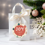 JOY RUNT KLISTERMÄRKE<br><div class="desc">Kundspecifik "JOY"-symbol,  klassisk,  julklapp mönster-design.</div>