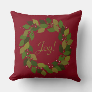 Joy! Rustit Red-julfrö Kudde