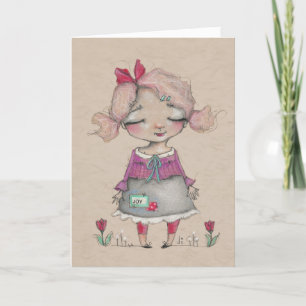 Joy - Sak för att berätta dina barnkort Tack Kort