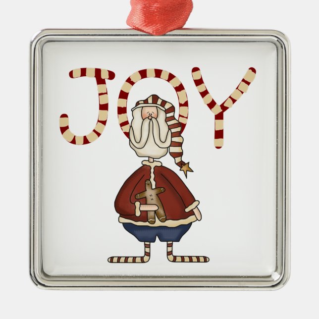 Joy Santa Keepsak Ornament (Framsidan)
