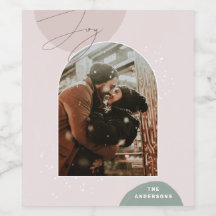 Joy Script Helgdag | Modern familjens julfoto