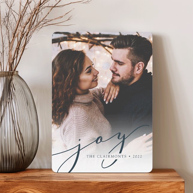 Joy Script | Julfotoport, Helgdag Julkort (Skapare uppladdad)
