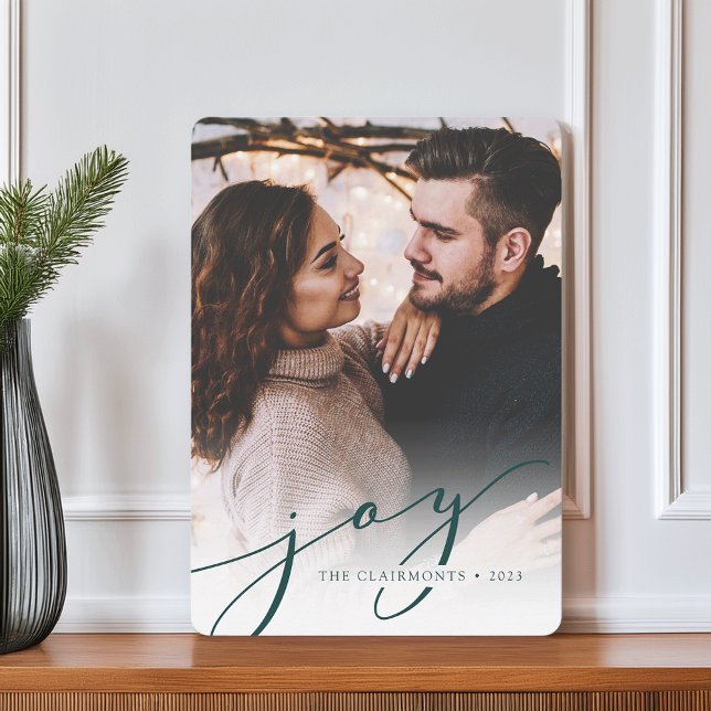 Joy Script | Julfotoport, Helgdag Julkort (Skapare uppladdad)