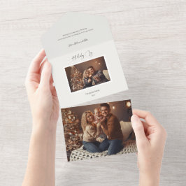 Joy Script Photo Modern Elegant Helgdag