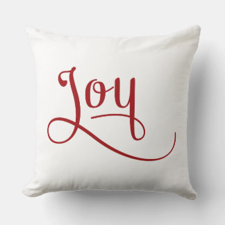 Joy Script Red Kudde