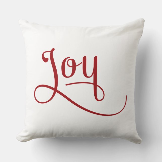 Joy Script Red Kudde (Framsida)