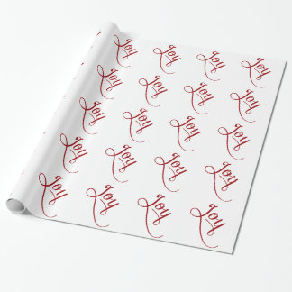 Joy Script Red Presentpapper