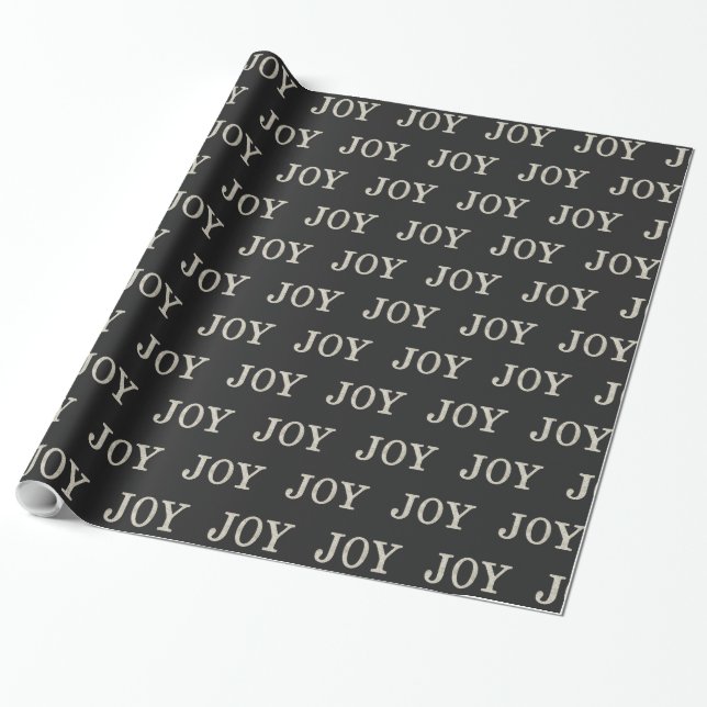 JOY (silver) Presentpapper (Utrullad)
