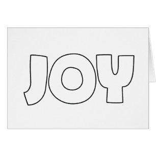 JOY (Skapa ditt eget) hälsningskort