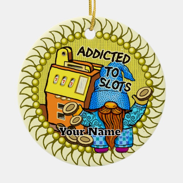 Joy slots gnome julgransprydnad keramik (Framsidan)