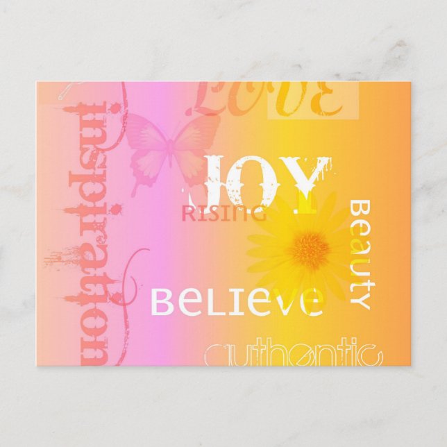 Joy Stigning Pastel Postcard Vykort (Framsida)