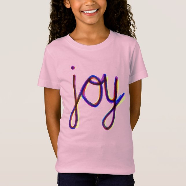 Joy! T-shirt för flickor (Framsida)