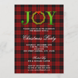 JOY Tartan Julfest Inbjudningar