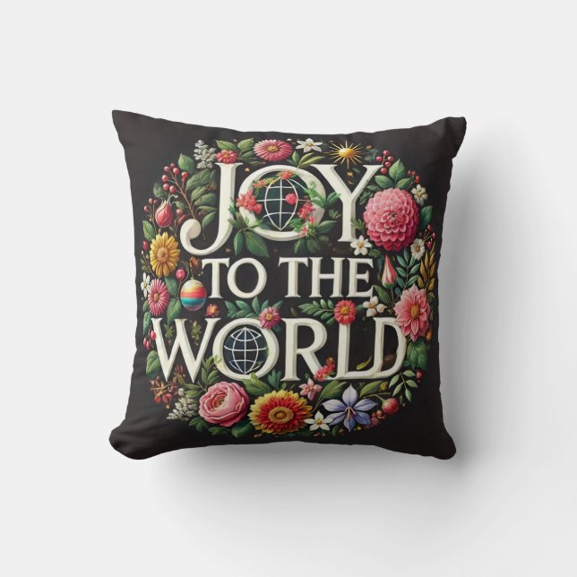 JOY the World Pillow Kudde (Framsida)