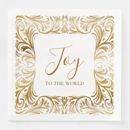 Joy till den unika eleganten guld jul pappersservett