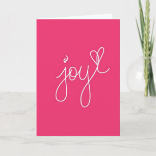 "JOY" TILL DIG PÅ "DIN BIRTHDAY" KORT