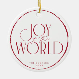 Joy till fotoutställningen World, jul/Helgdag Julgransprydnad Keramik
