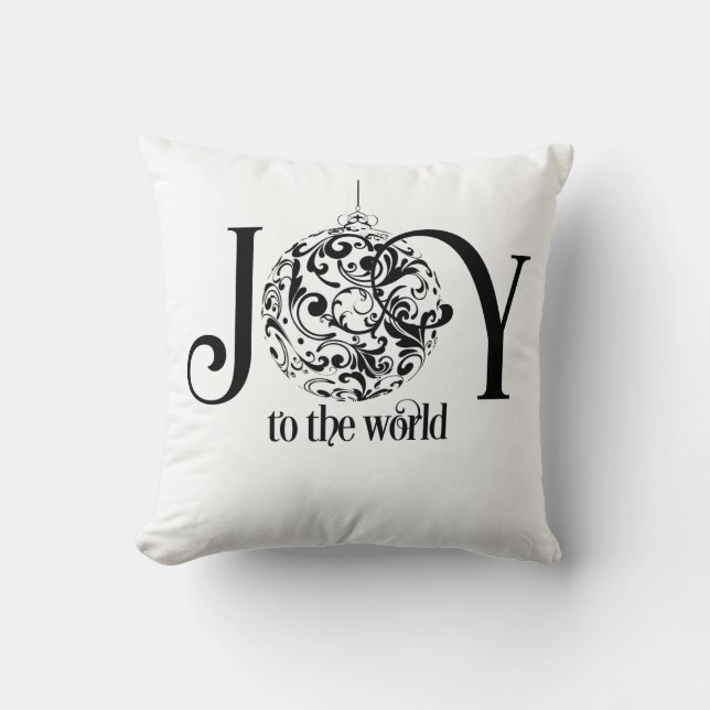 Joy till jul dekorativ kudde (Framsida)