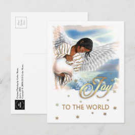 Joy till världen. African American Angel-jul Helg Vykort
