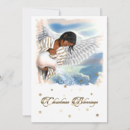 Joy till världen. African American Angel Julkort