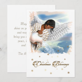 Joy till världen. African American Angel Julkort