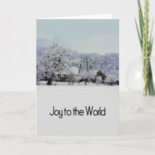 Joy till världen helgkort