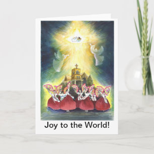 Joy till världen helgkort