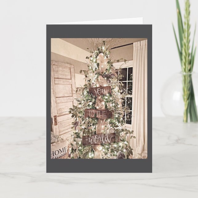 **JOY TILL VÄRLDEN/JOY TILL DIG** HELGKORT (Framsida)