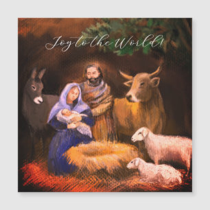 Joy till världen, nativitetscen, Magnetiskt kort